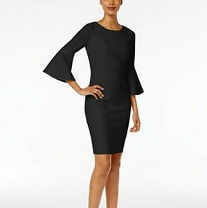 Brand New-Calvin Klein Bell-Sleeve Dress